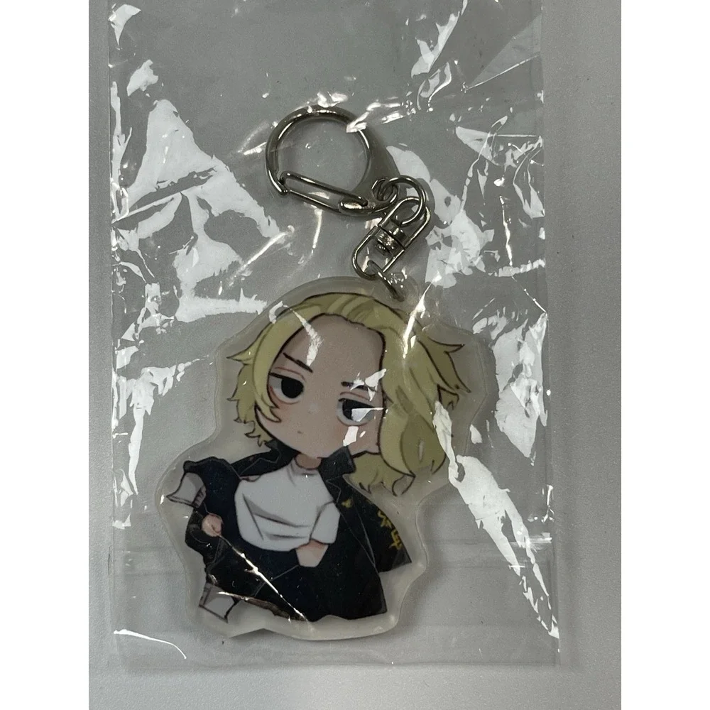 Rin Kagamine Rubber, Manjiro Sano Acrylic & Emoji Poop Plush Key Chains Set Of 3
